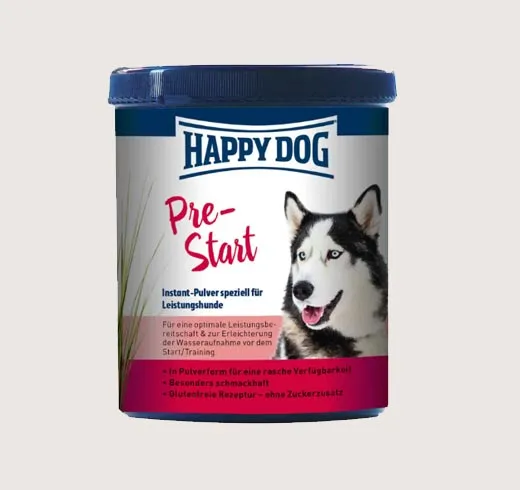 Happy Dog Pre-Start - Енергийна Добавка на Прах, за Работещи и Ловни Кучета, Преди Натоварване - 200гр.