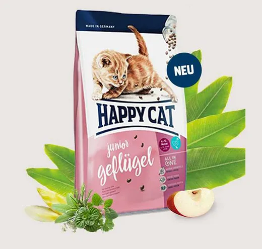 Happy Cat Junior - Храна за Котета на Възраст от 4-тия до 12-тия Месец - 0.3кг.,1.4кг.,4кг.,10кг.