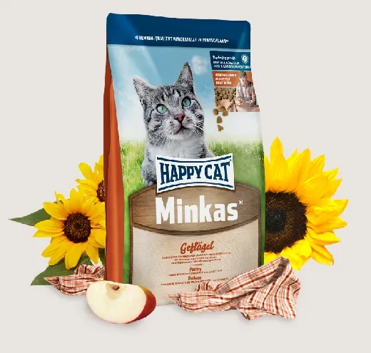 Happy Cat Minkas Chicken -  Пълноценна Храна за Котки над 1г. с Пилешко Месо - 10кг.