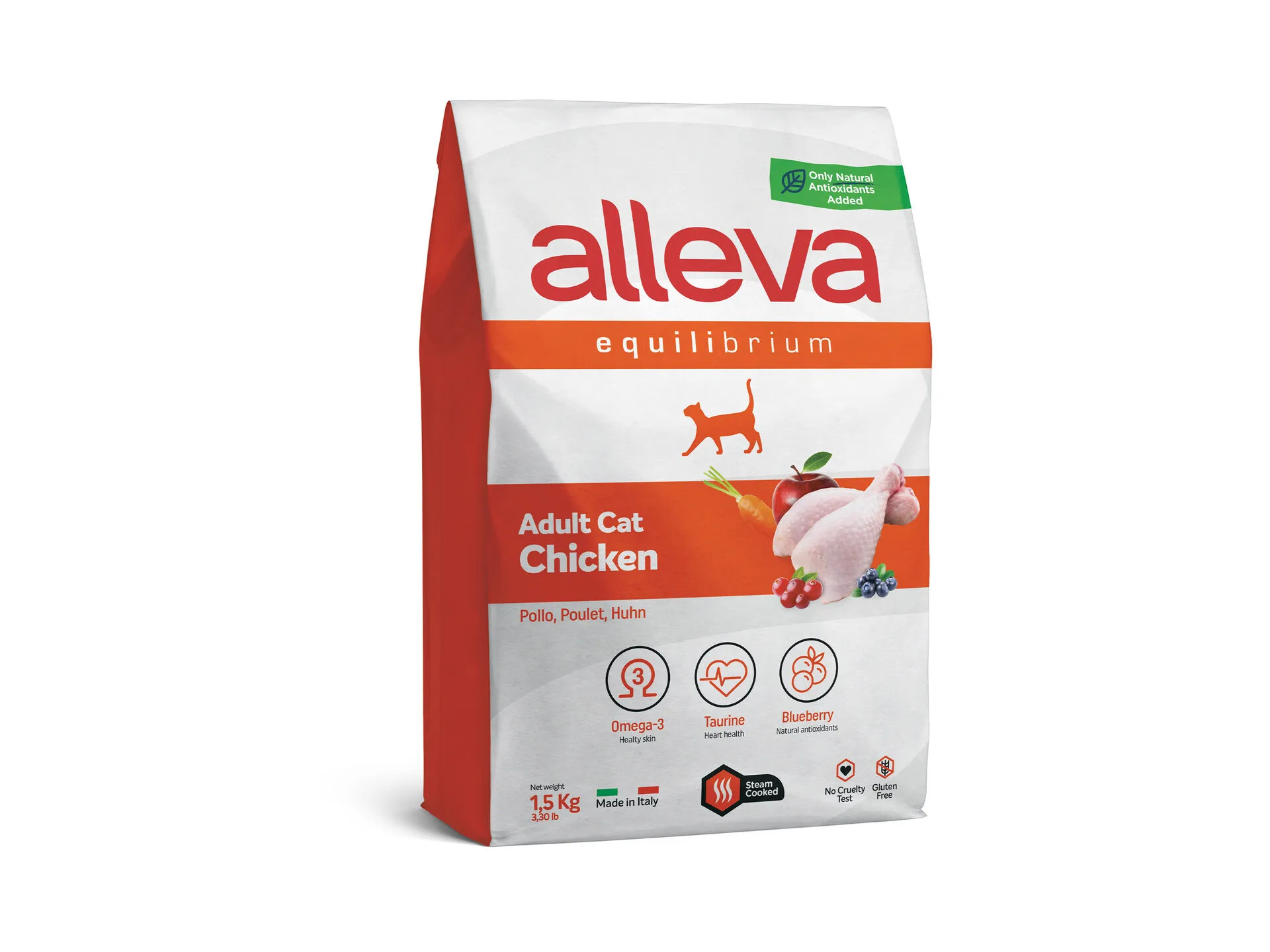 Alleva® Equilibrium Chicken Adult Cat - суха храна за котки /над12месеца/ с пилешко месо - 1.5кг.,10кг.