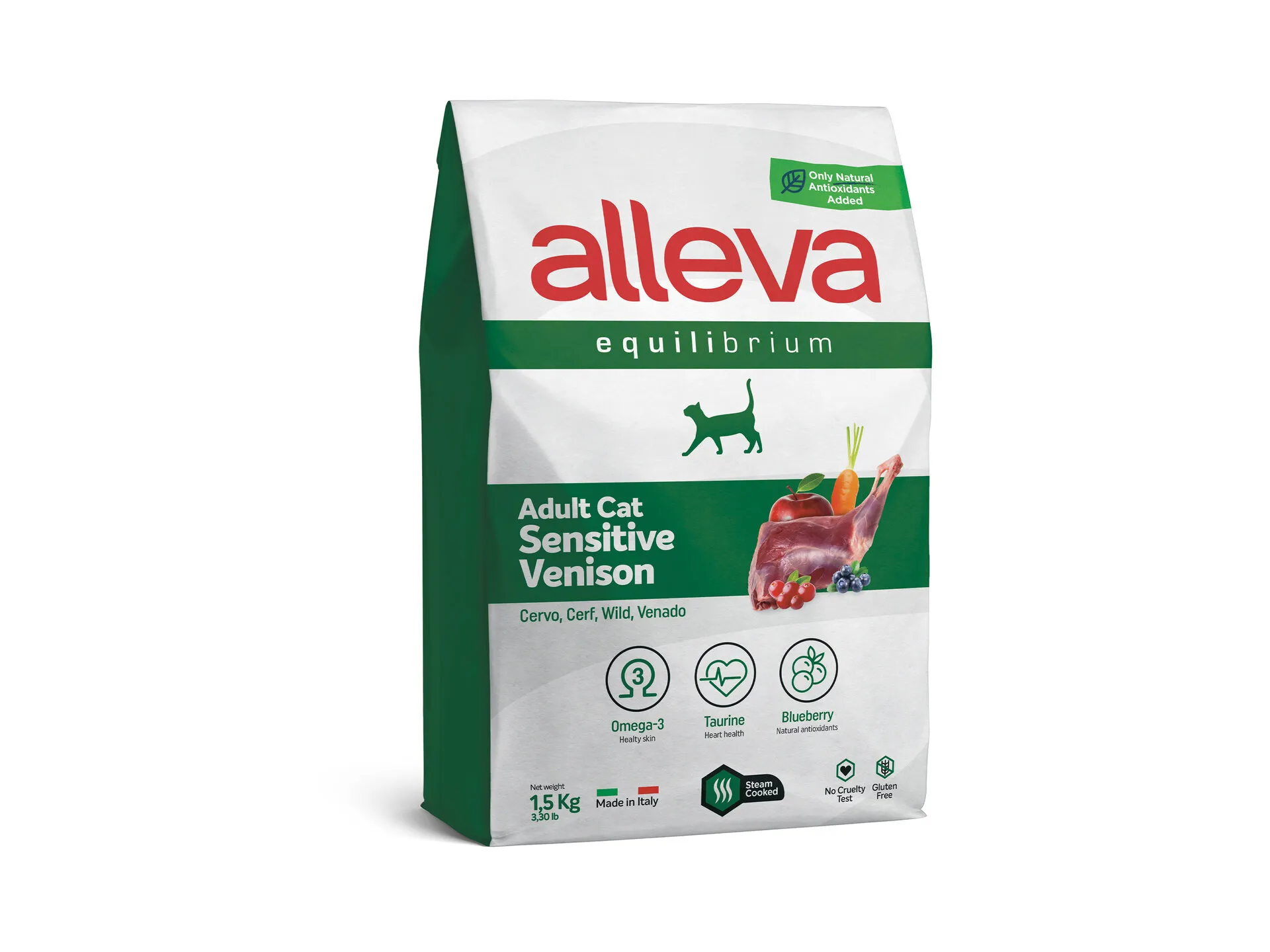Alleva® Equilibrium Sensitive Venison Adult Cat - суха храна за котки /над12месеца/ с пилешко месо - 1.5кг.,10кг.