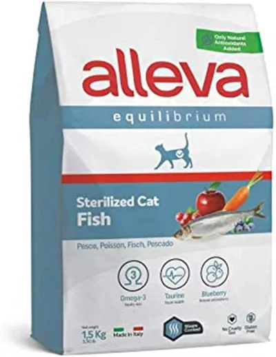 Alleva® Equilibrium Sterilized Fish Adult Cat - суха храна за кастрирани котки /над12месеца/ с океанска риба - 1.5кг.