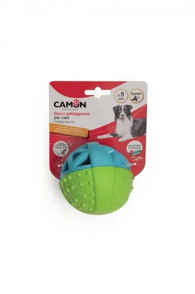 Geometric TPR Dog Treat Ball With Squeaker - TPR Топка за Награди - 9см.