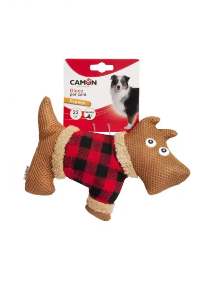 Camon Dog Toy - Fabric Dog - Кучешка Играчка - 22см.
