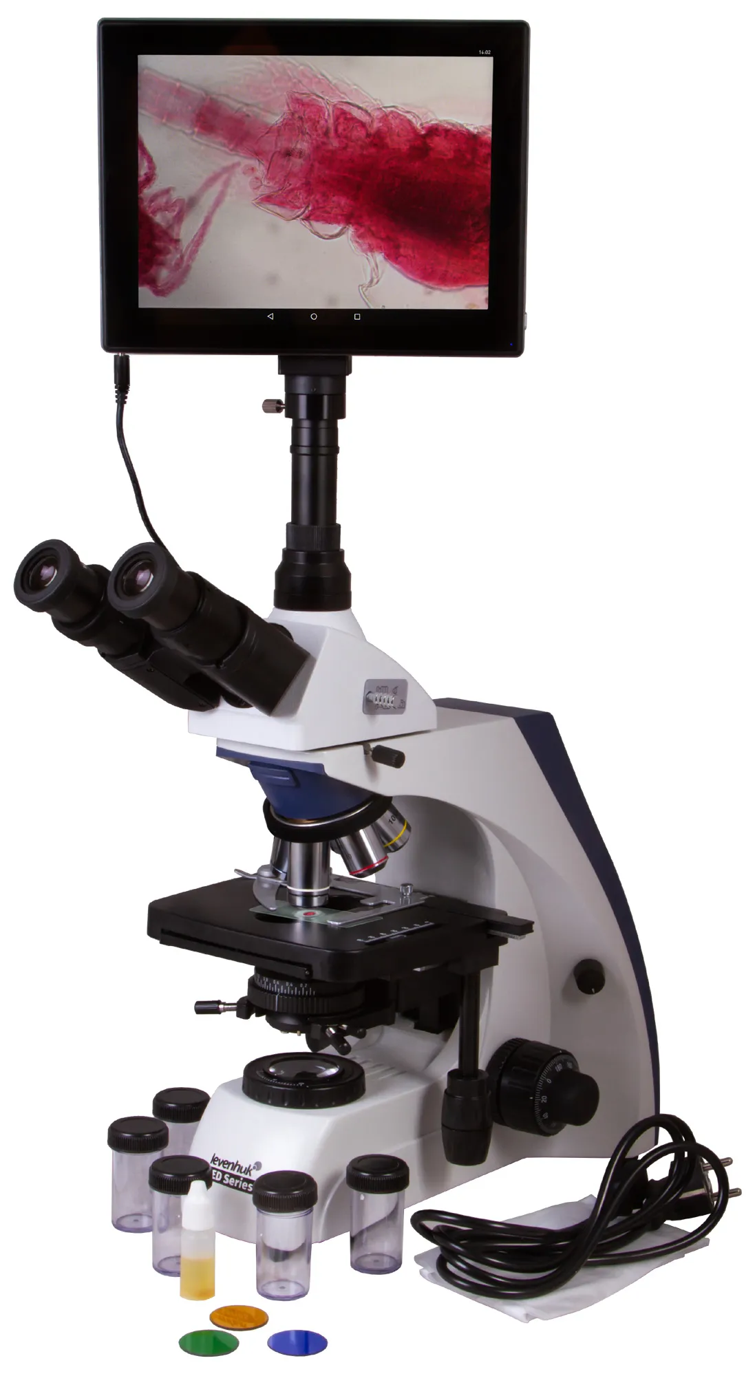 Цифров тринокулярен микроскоп Levenhuk MED D35T LCD 2