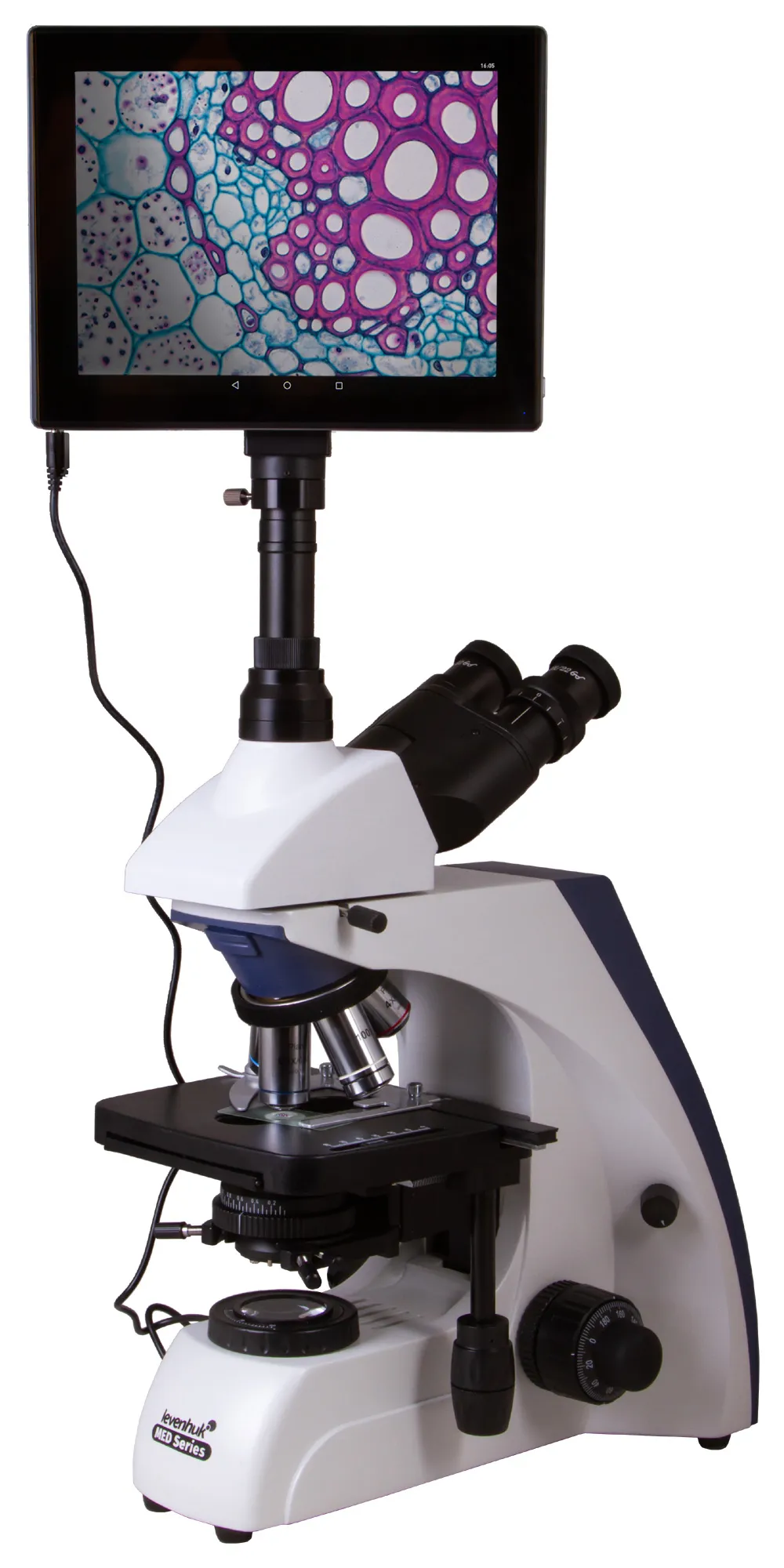 Цифров тринокулярен микроскоп Levenhuk MED D35T LCD 3