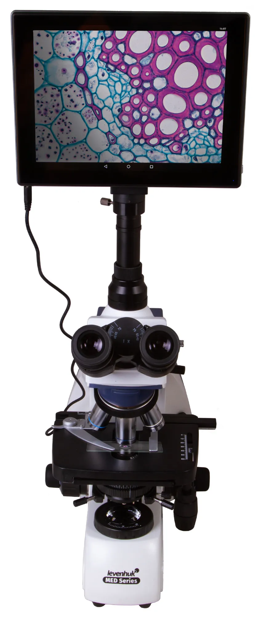 Цифров тринокулярен микроскоп Levenhuk MED D35T LCD 4