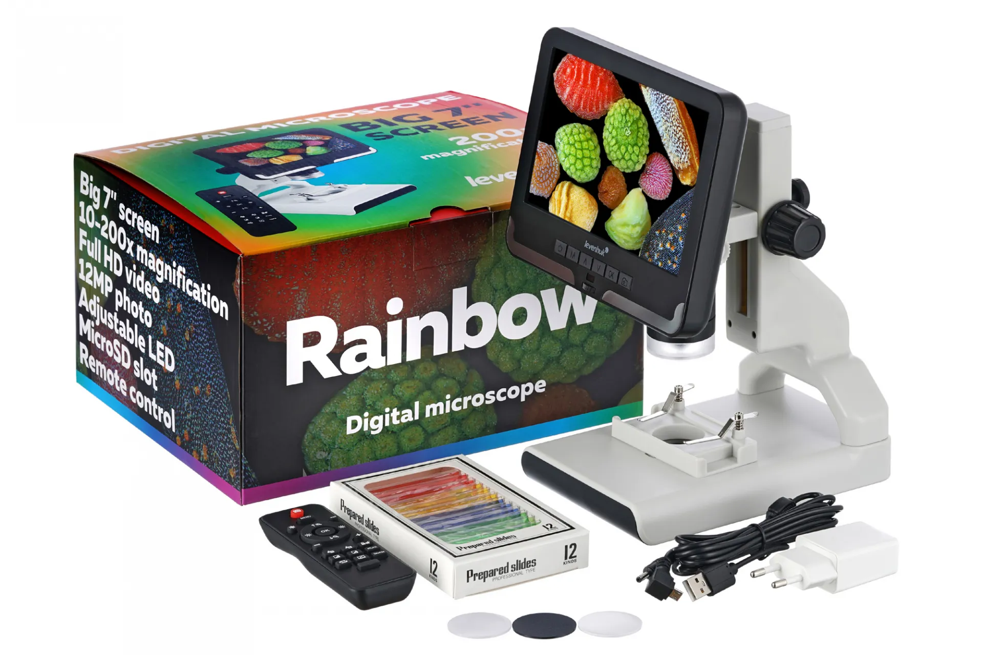 Цифров микроскоп Levenhuk Rainbow DM700 LCD 2