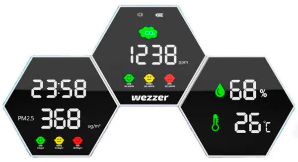 Монитор за качеството на въздуха Levenhuk Wezzer Air PRO DM50 1