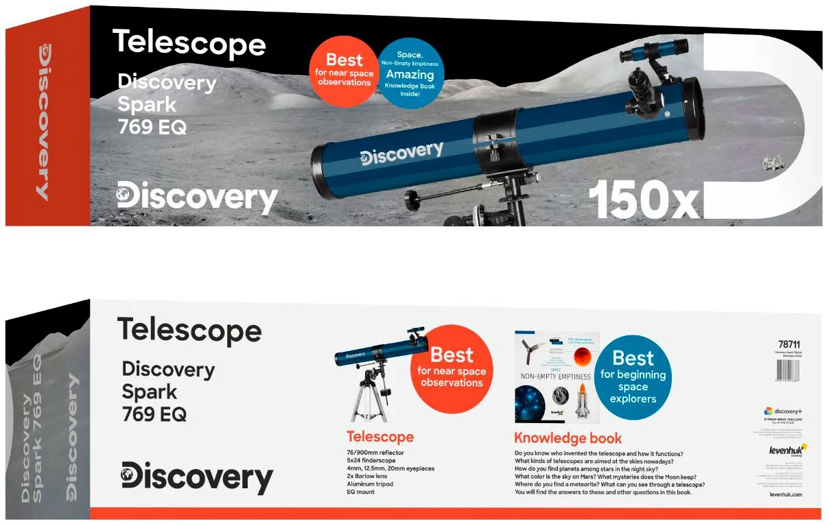 Телескоп Discovery Spark 769 EQ с книга 2