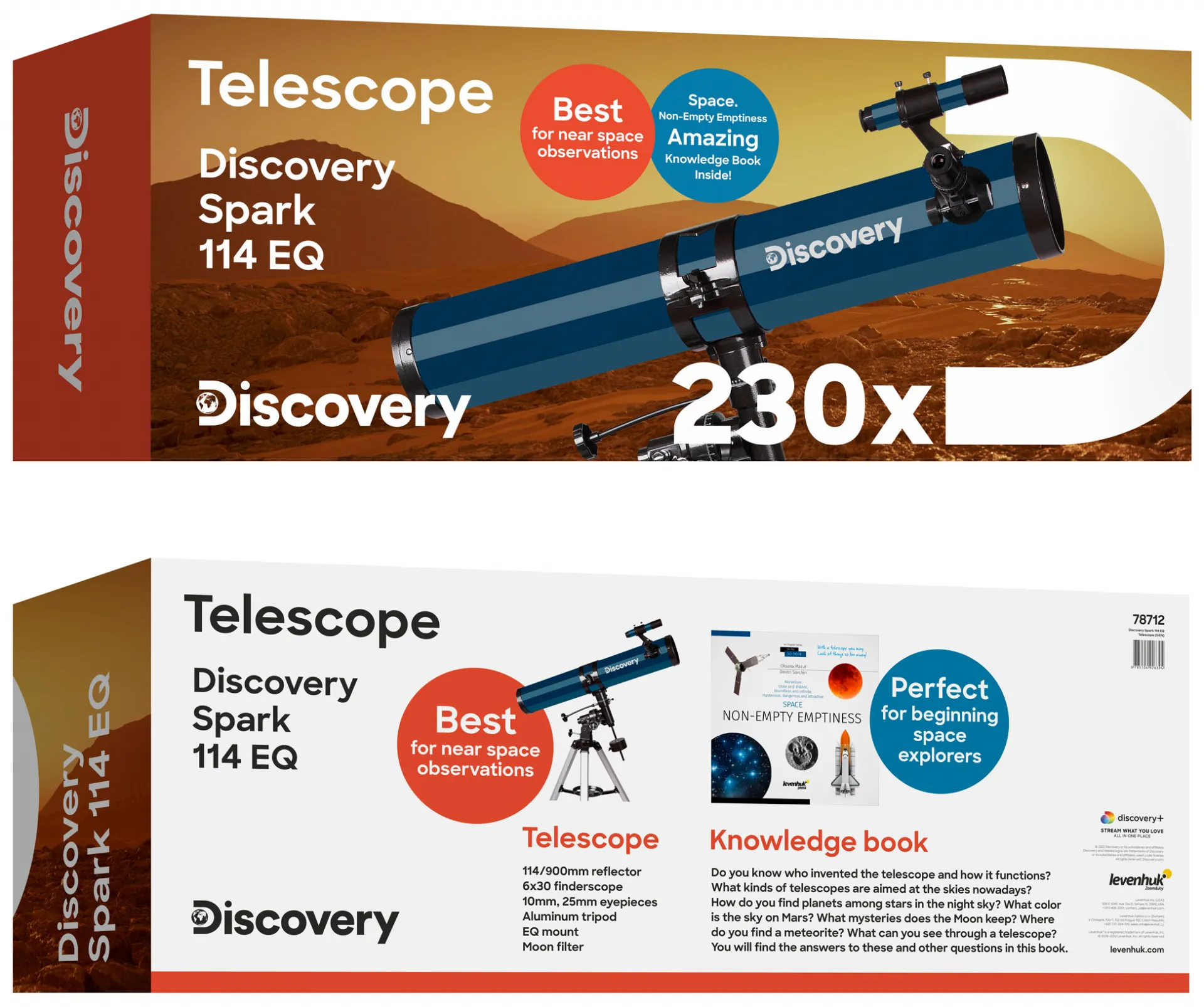 Телескоп Discovery Spark 114 EQ с книга 2
