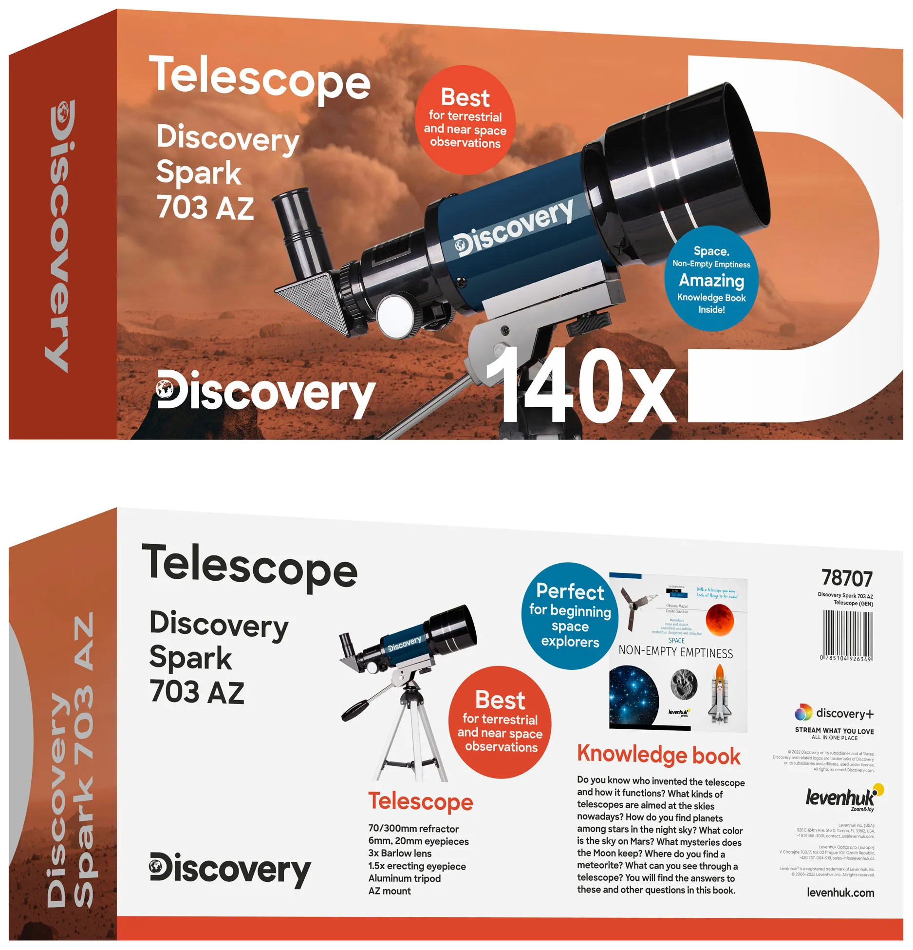 Телескоп Discovery Spark 703 AZ с книга 2