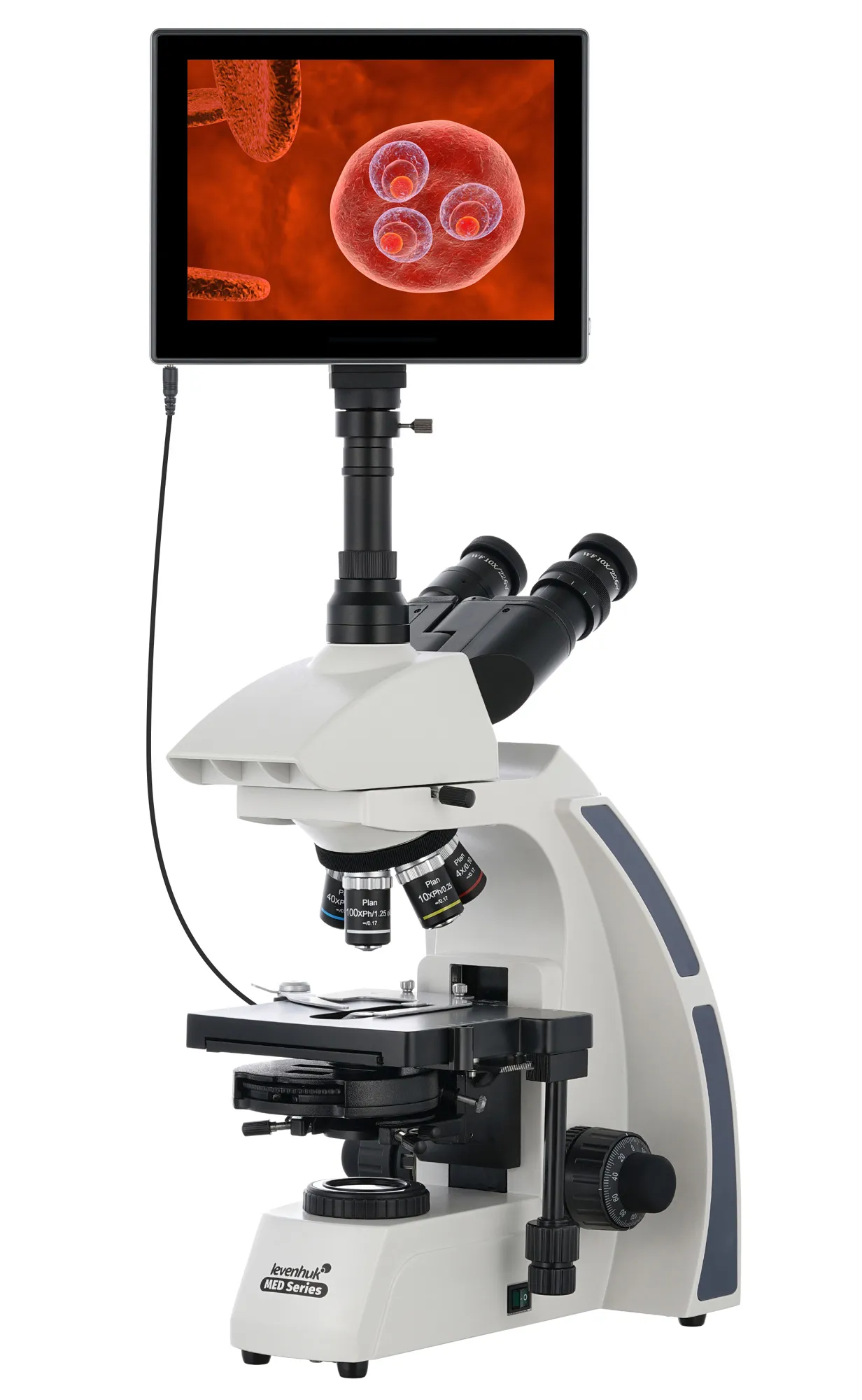 Цифров тринокулярен микроскоп Levenhuk MED D45T LCD 3