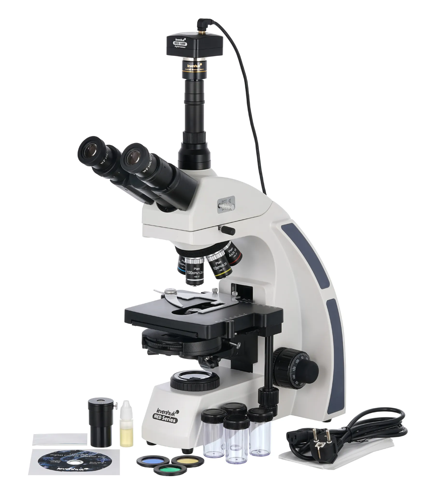 Цифров тринокулярен микроскоп Levenhuk MED D45T 2