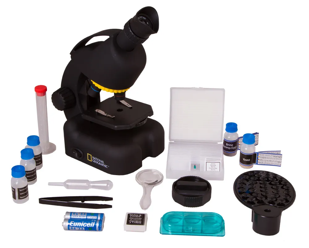 Микроскоп Bresser National Geographic 40–640x Microscope с адаптор за смартфон 3