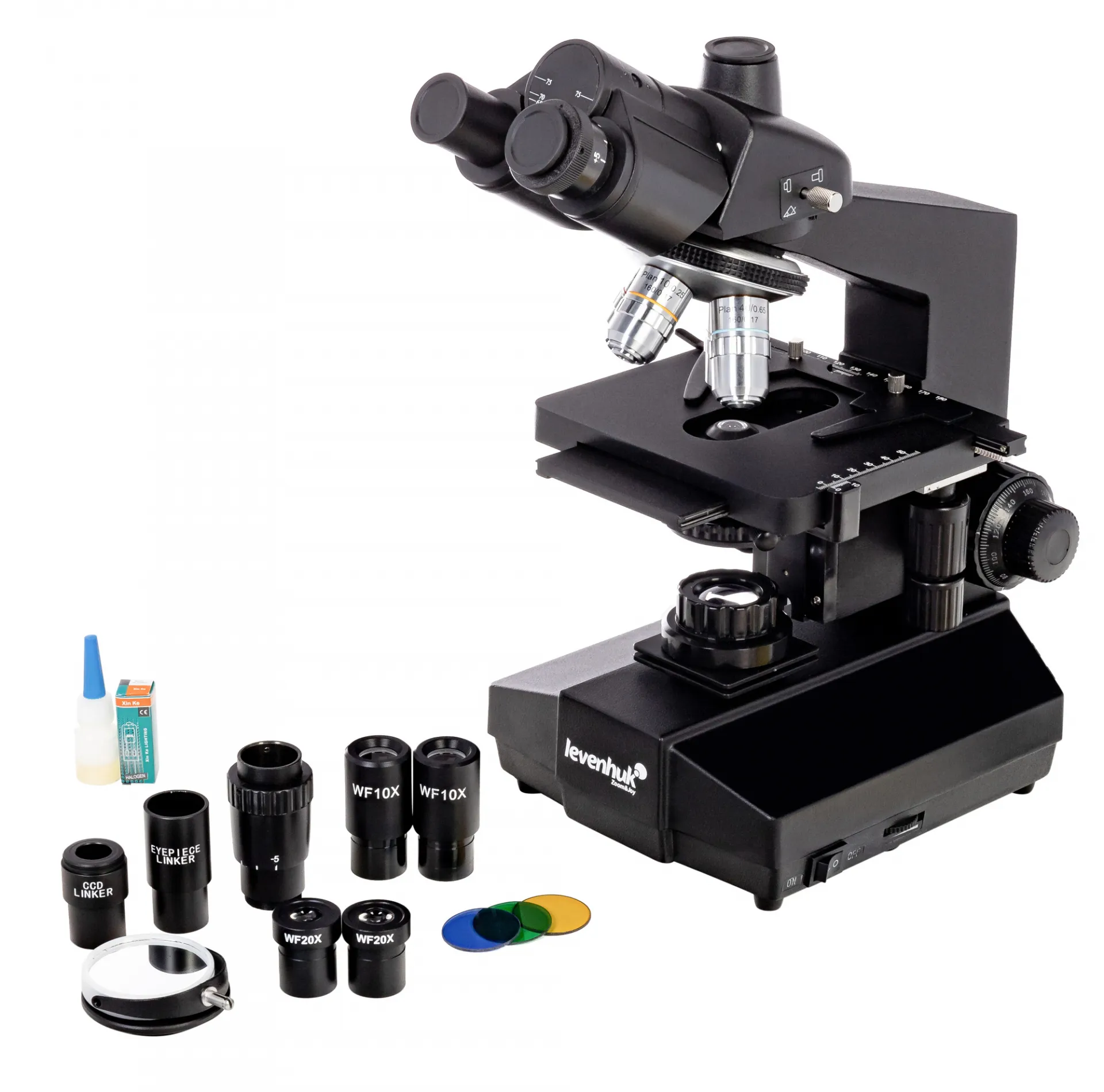 Биологичен тринокулярен микроскоп Levenhuk 870T 2