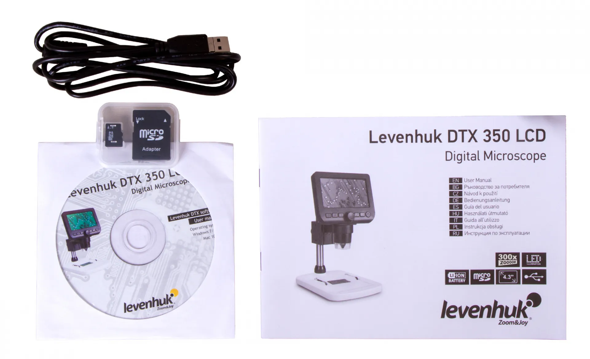 Цифров микроскоп Levenhuk DTX 350 LCD 5