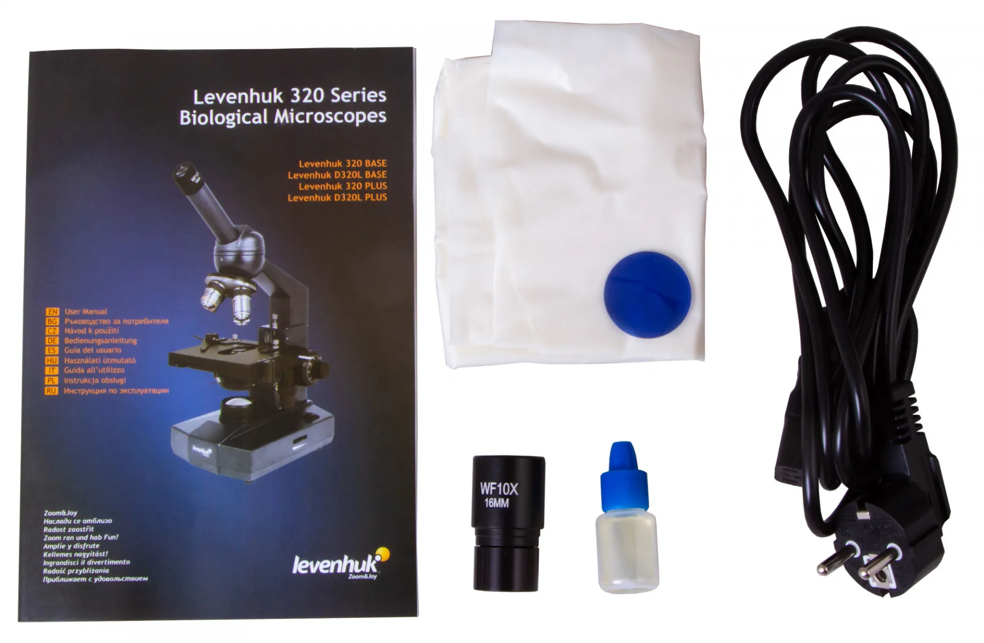 Биологичен монокулярен микроскоп Levenhuk 320 BASE 10
