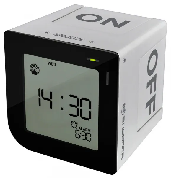 Настолен будилник Bresser FlipMe Alarm Clock,  сребрист 1