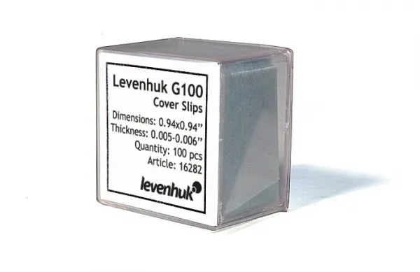 Покривни стъкла Levenhuk G100, 100 бр.
