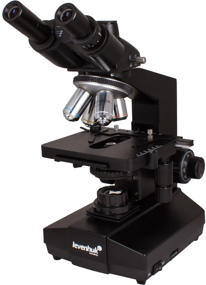 Биологичен тринокулярен микроскоп Levenhuk 870T 1