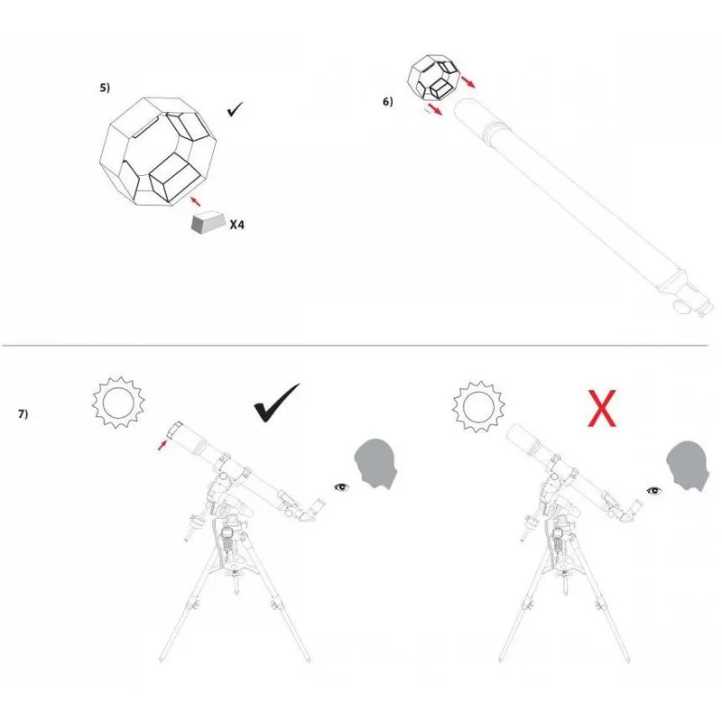 Соларен филтър Sun Catcher за 80-102 мм телескопи 6