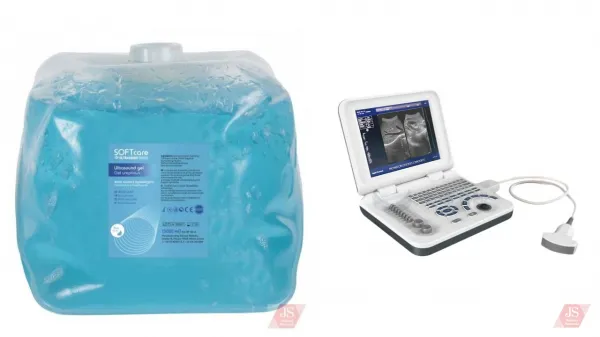 Blue contact gel for ultrasound / echograph - 5 liters