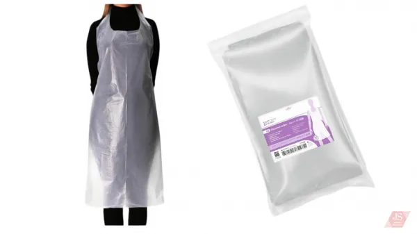 Disposable nylon aprons made of Polyethylene 100 pcs.