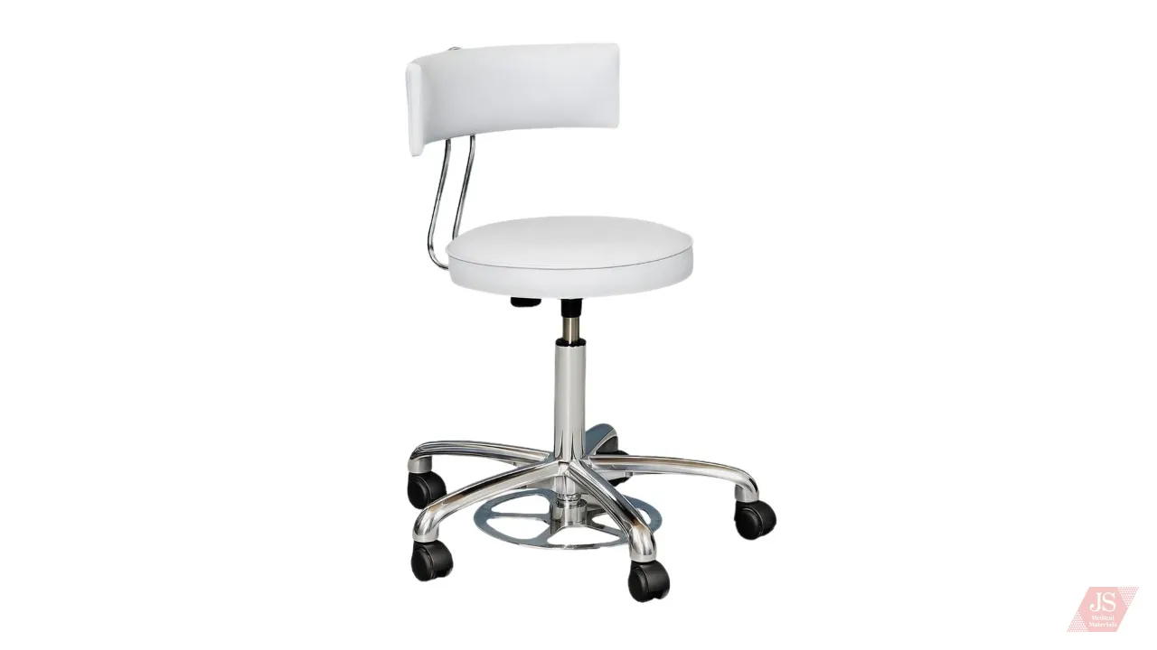 Swivel doctor's chair, with backrest and adjustable height 7