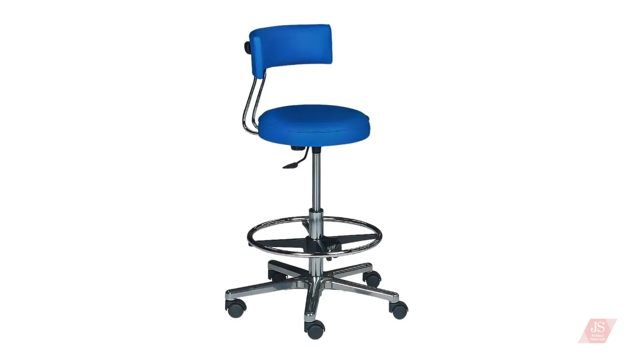 Swivel doctor's chair, with backrest and adjustable height 8