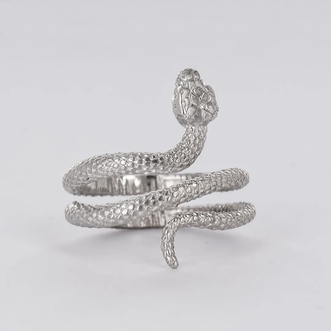 Tonino сребърен пръстен Змия 1