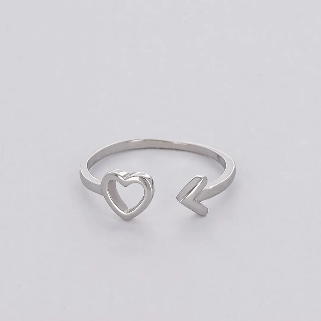 Gastone сребърен пръстен Сърце 1