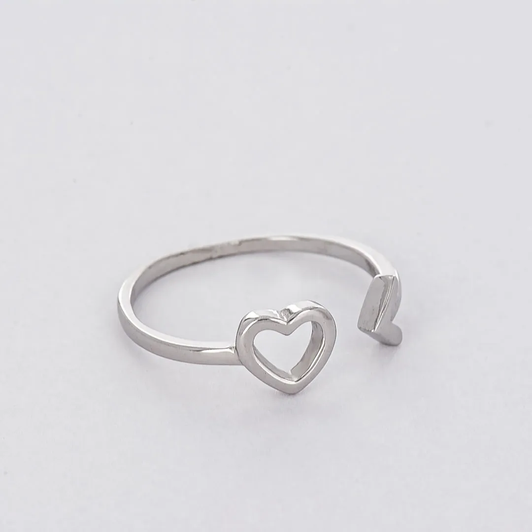 Gastone сребърен пръстен Сърце 2