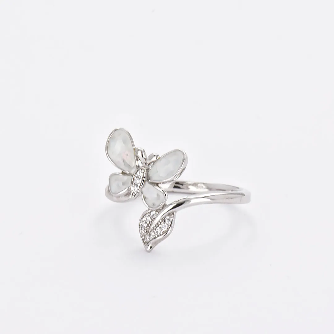 Сребърен пръстен Пеперуда Delfino 2
