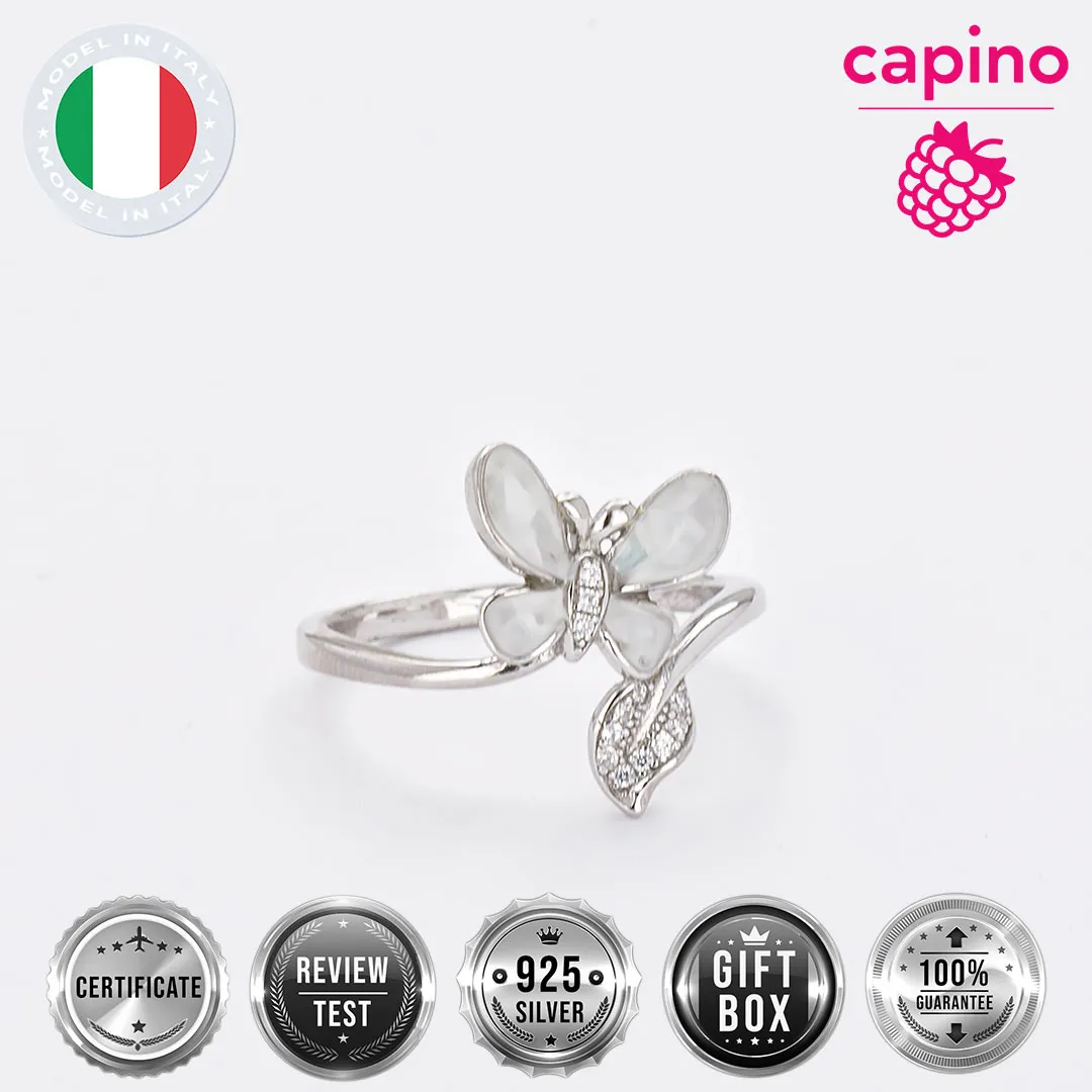 Сребърен пръстен Пеперуда Delfino 3