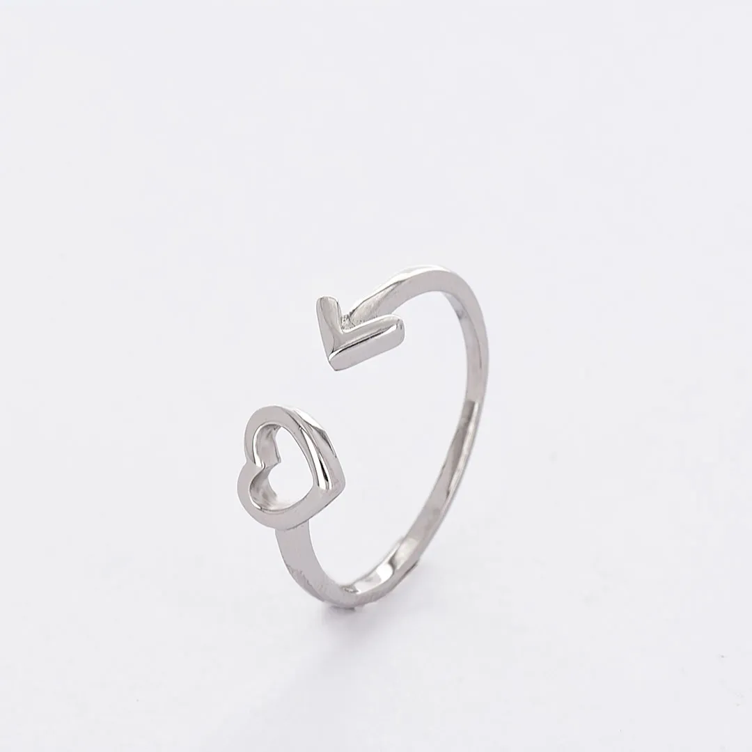 Сребърен пръстен сърце Gastone 5