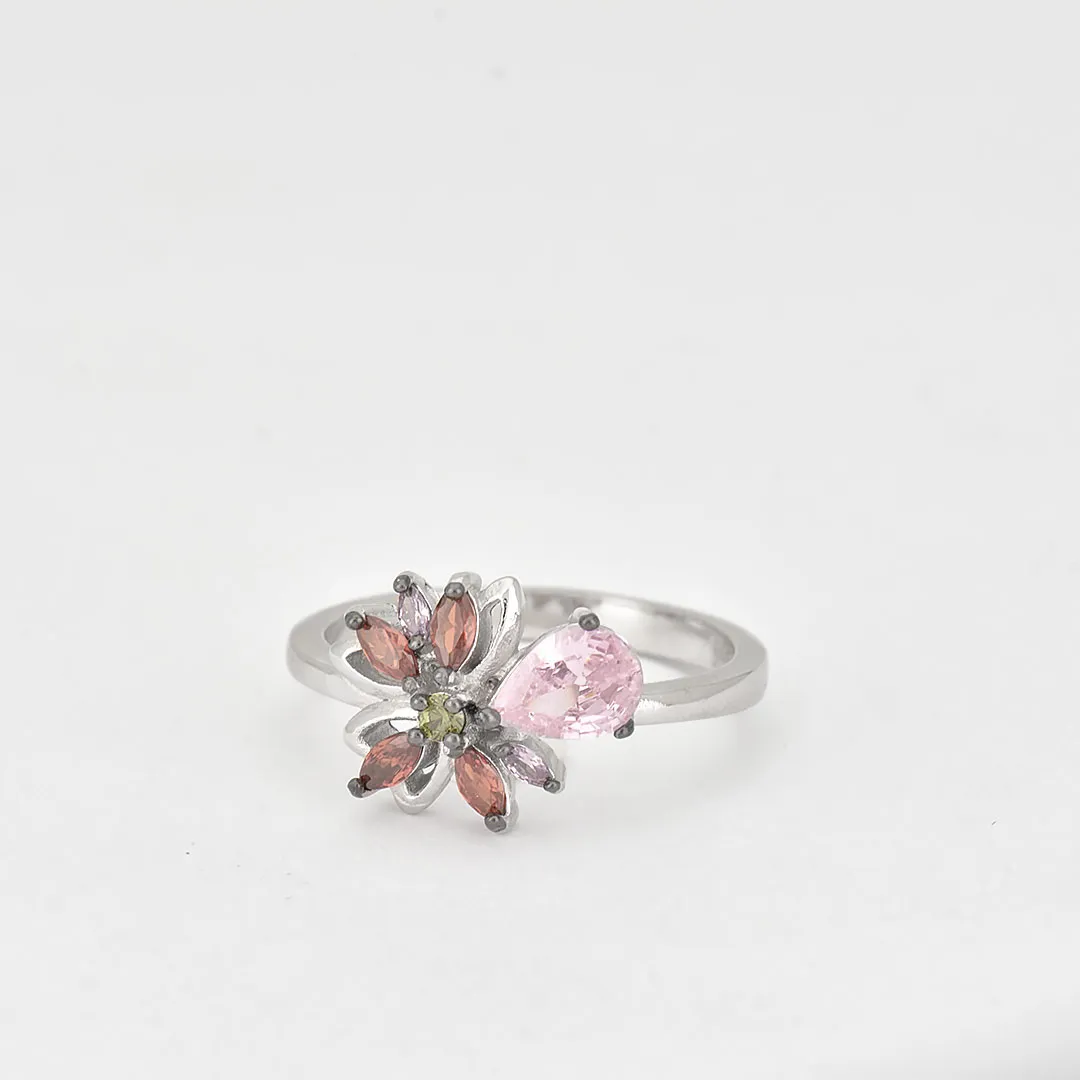 Сребърен пръстен цвете La Alfredo 3