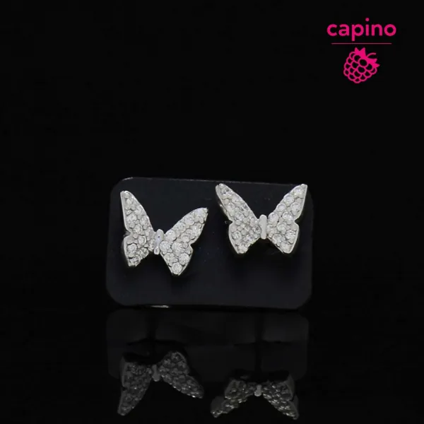 Сребърни обеци пеперуди Alina 1