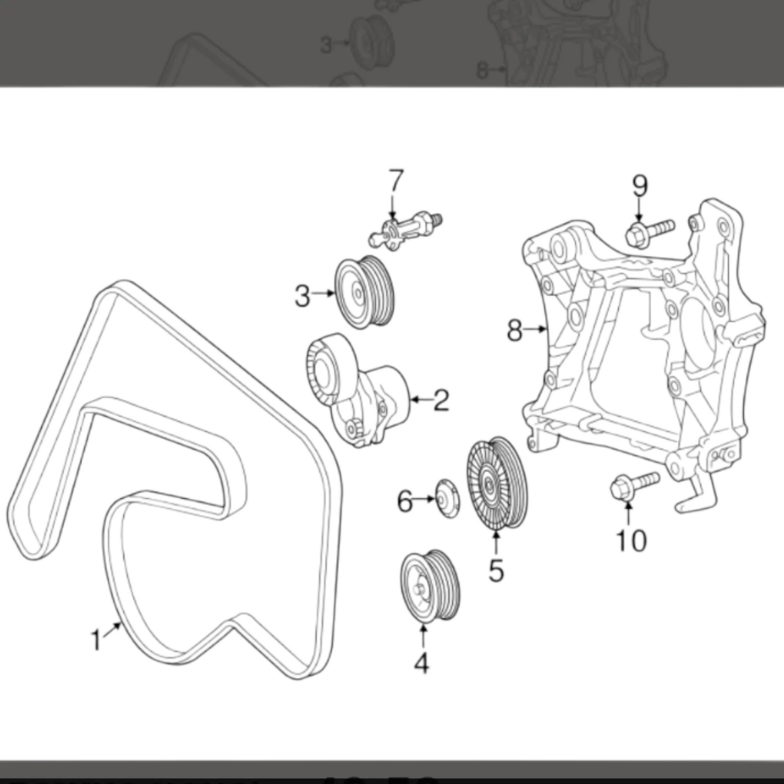 Носач за основен монтаж Mercedes C-class W204(2007-2014)-[A 651 201 19 09] 3