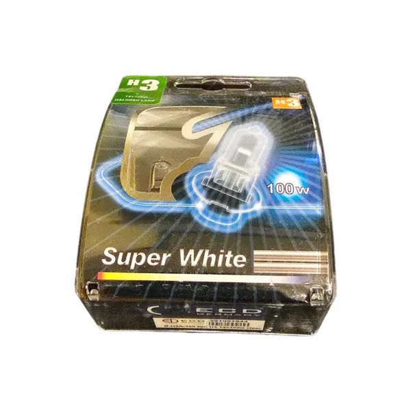 ECD GERMANY Super White 2x H3 12V 100W