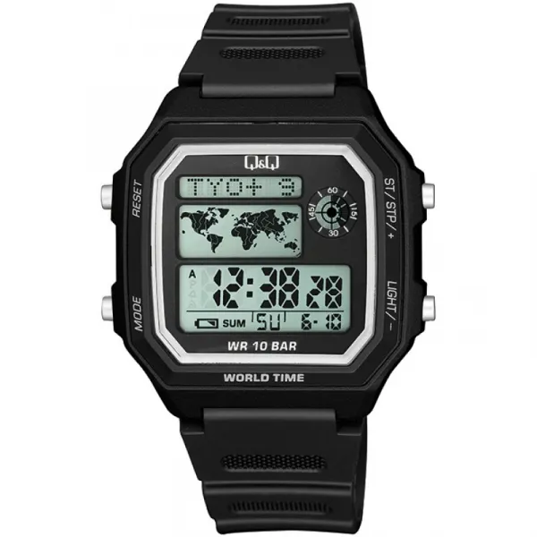 Мъжки дигитален часовник Q&Q World Time - M196J001Y