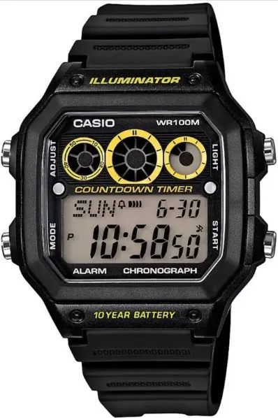 Мъжки дигитален часовник Casio - AE-1300WH-1AVDF