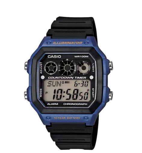 Мъжки дигитален часовник Casio - Casio Collection - AE-1300WH-2AVDF