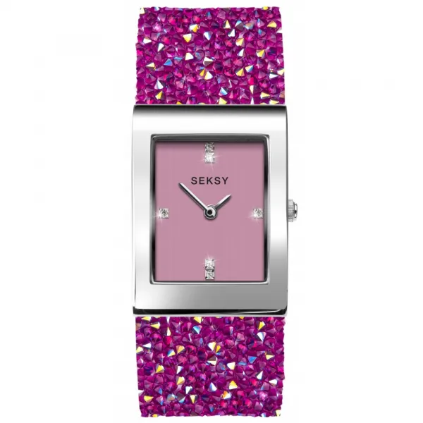 Дамски часовник Seksy Rocks Swarovski Crystals - S-2856.37