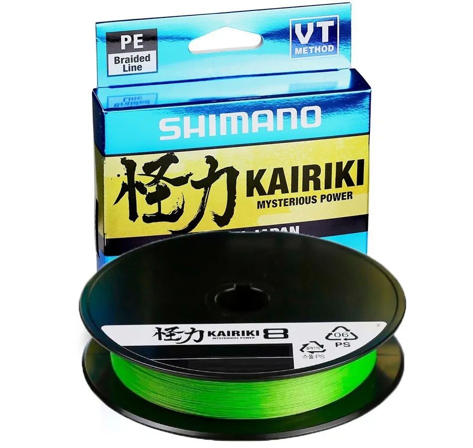 Shimano Kairiki X8 150m Mantis Green - Плетено Влакно 3