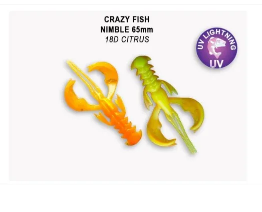 Crazy Fish Nimble 6.5см Силиконова Примамка 7