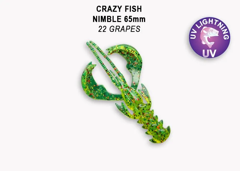 Crazy Fish Nimble 6.5см Силиконова Примамка 8
