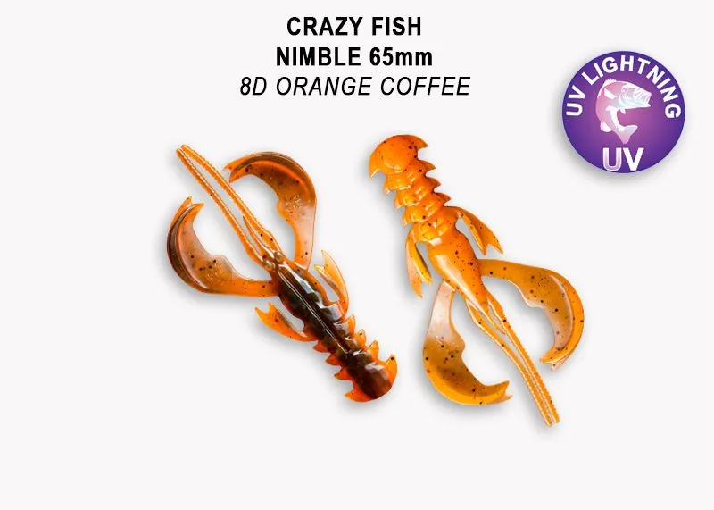 Crazy Fish Nimble 6.5см Силиконова Примамка 17