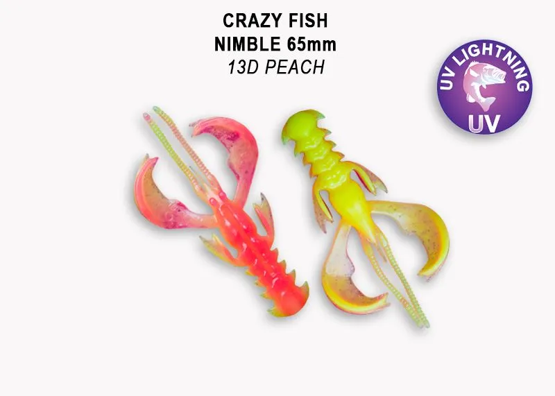 Crazy Fish Nimble 6.5см Силиконова Примамка 3