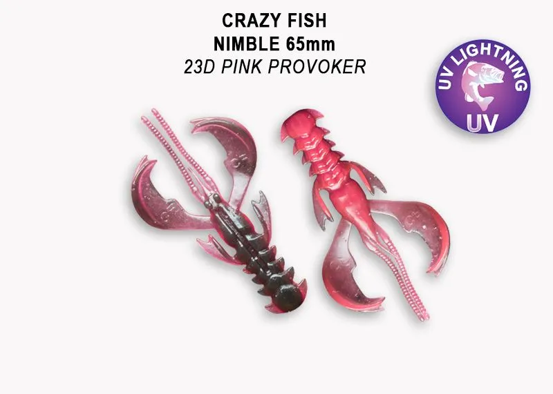Crazy Fish Nimble 6.5см Силиконова Примамка 9